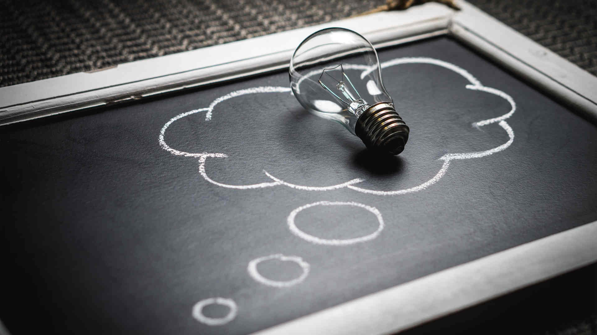 Light bulb representing a purpose-built business software idea